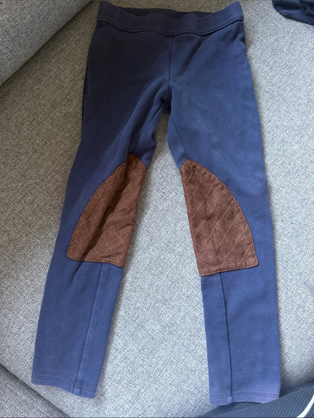 Janie & Jack Riding leggings with Brown Knee Patches